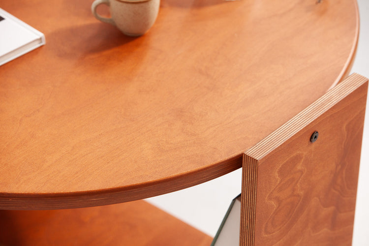 Okrągły stolik kawowy Japandi Nokori