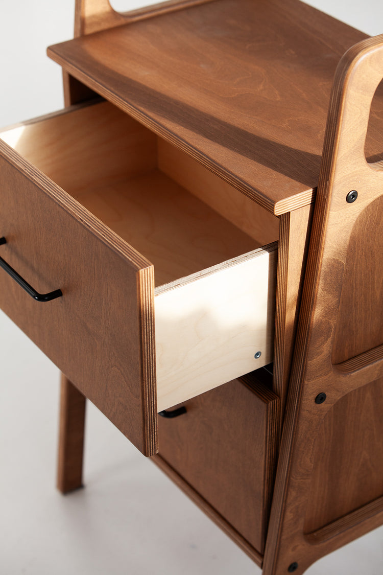 Regał Mini z szufladami W51 ORZECH