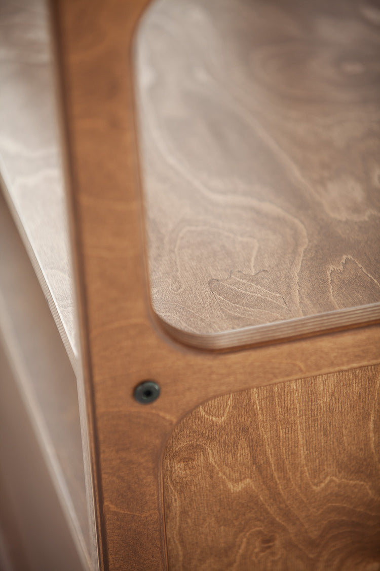 Regał Maxi z szafką open W74 ORZECH