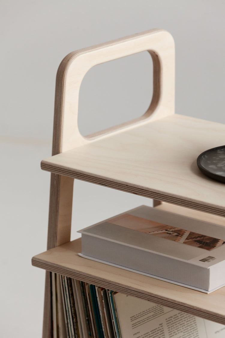 Regał Mini z półkami z vinyl space