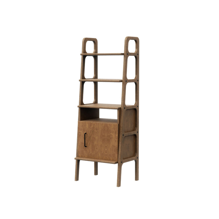 Regał na zamówienie z szafką open Midi