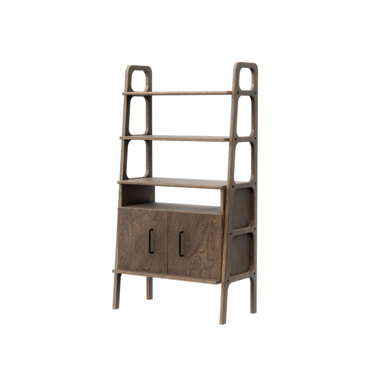 Regał na zamówienie z szafką open Midi