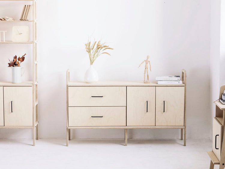 mcm-wooden-sideboard-in-daylight