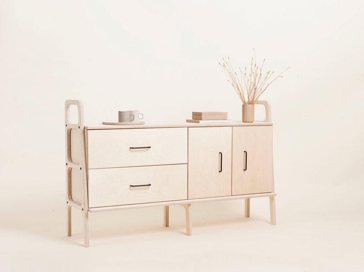 mid-century-modern-wooden-sideboard-with-drawers