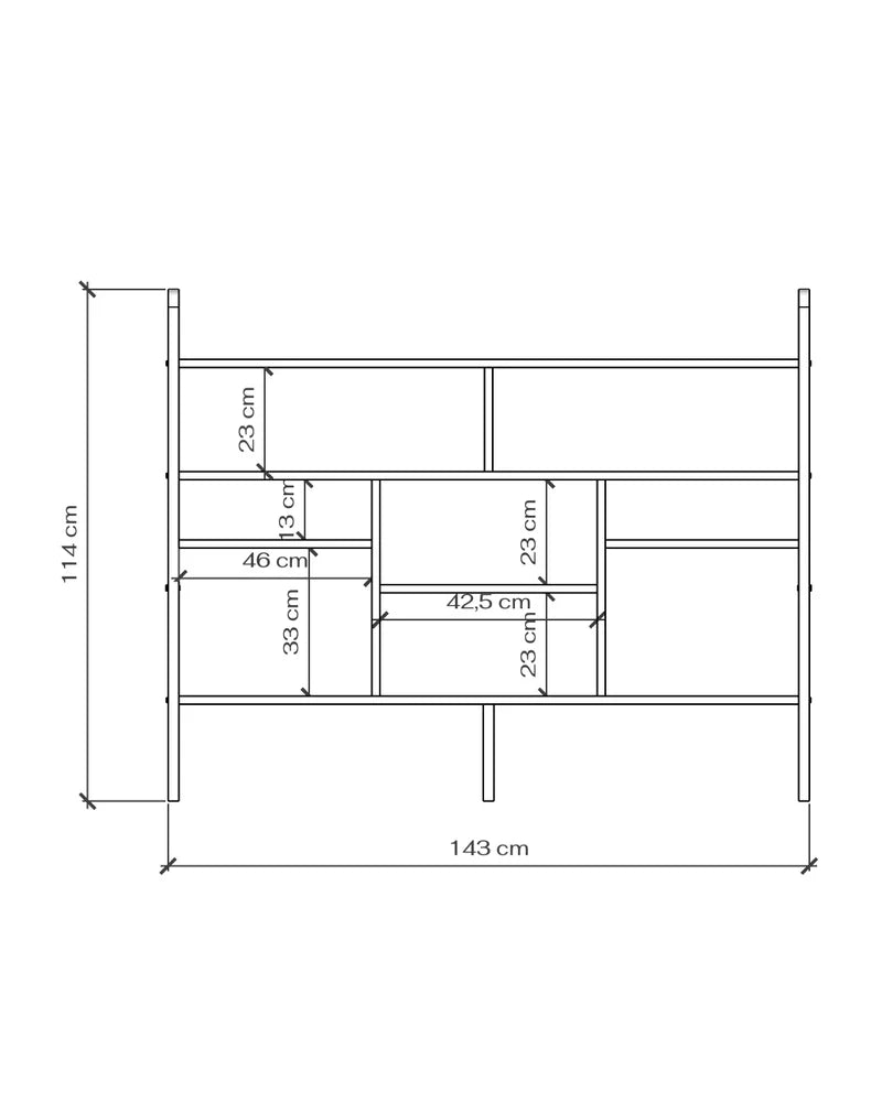 Szafka RTV Midlite · wys. 114 cm