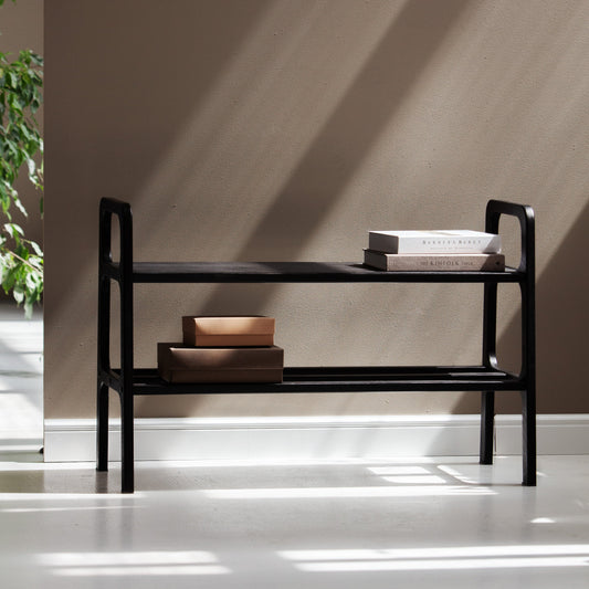 Ławka W97 na nogach prostych Black