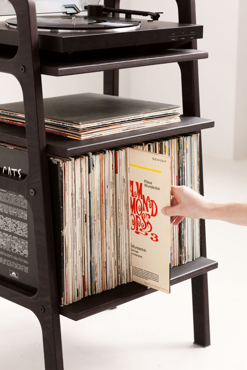 Regał Mini z półkami z vinyl space