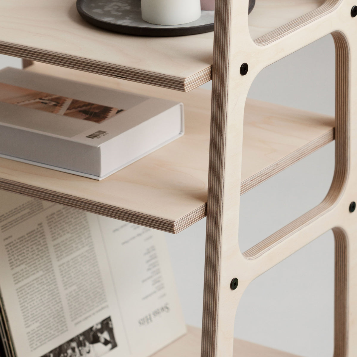Regał Mini z półkami z vinyl space