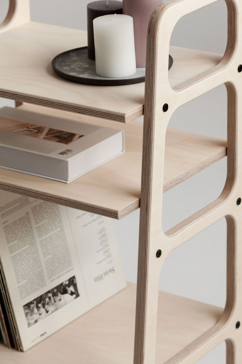 Regał Mini z półkami z vinyl space