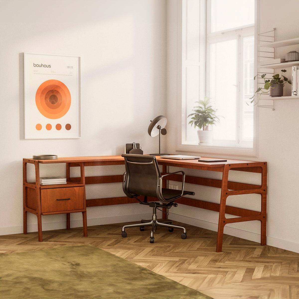 Biurko L-Shape 14 z szufladą