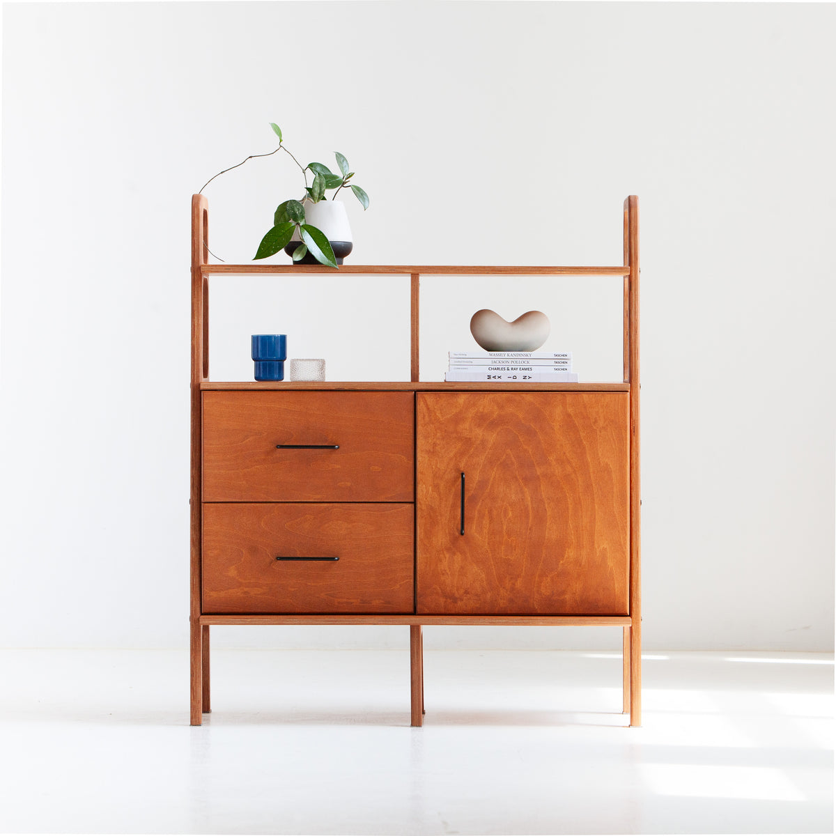 Regał Midlite · szer. 97 cm · Szuflady + Szafka
