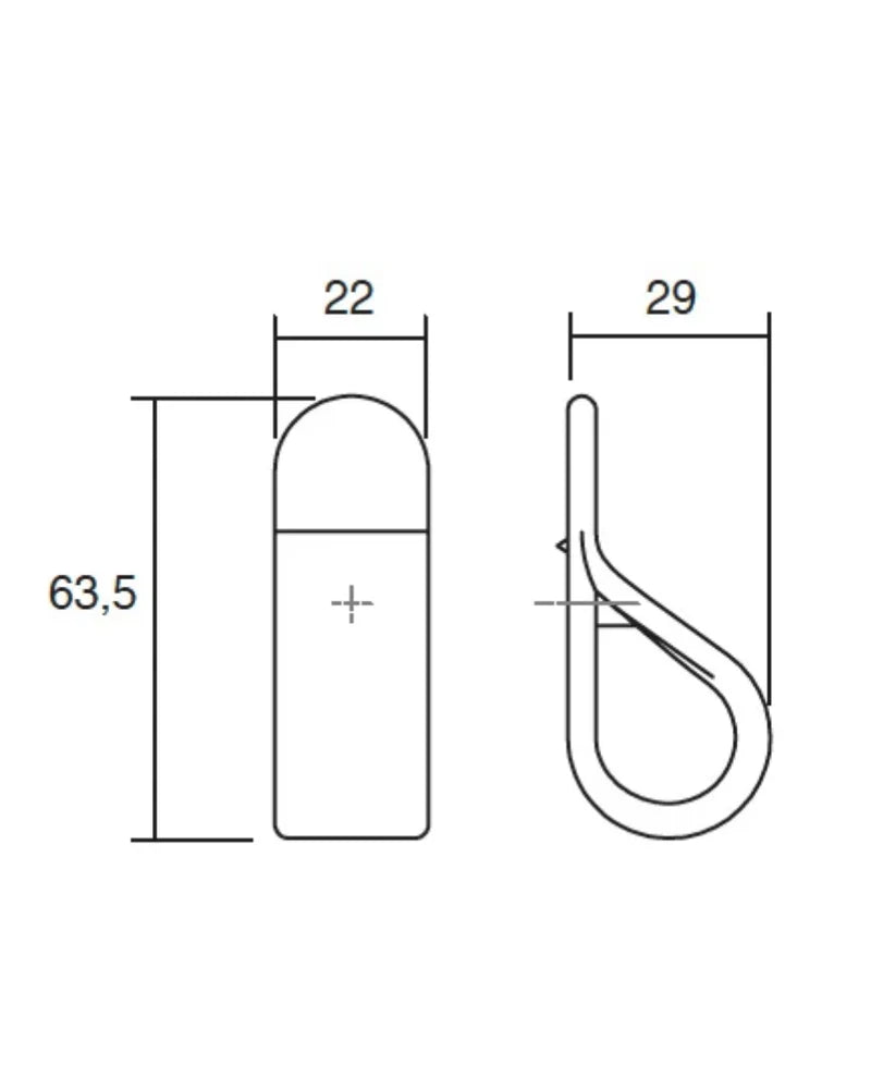 Belt knob brown