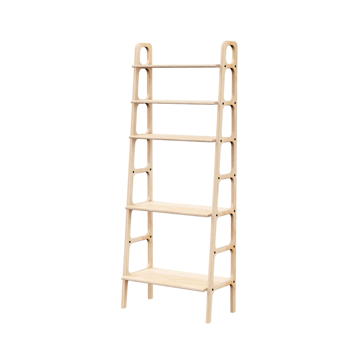 wooden-ladder-bookshelf-hand-made-minimalistic
