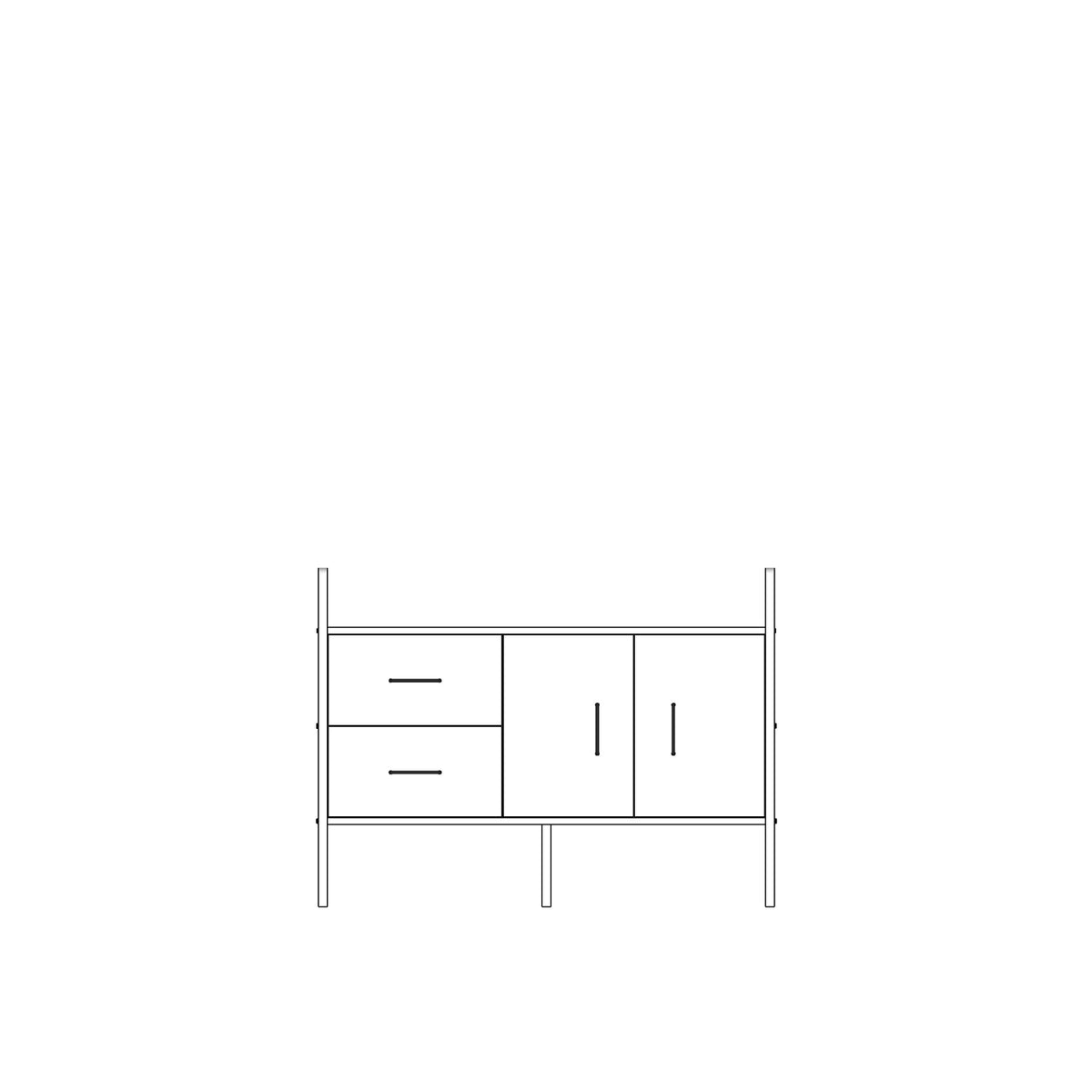 Komoda · szer. 120 cm · Szafka + Szuflady