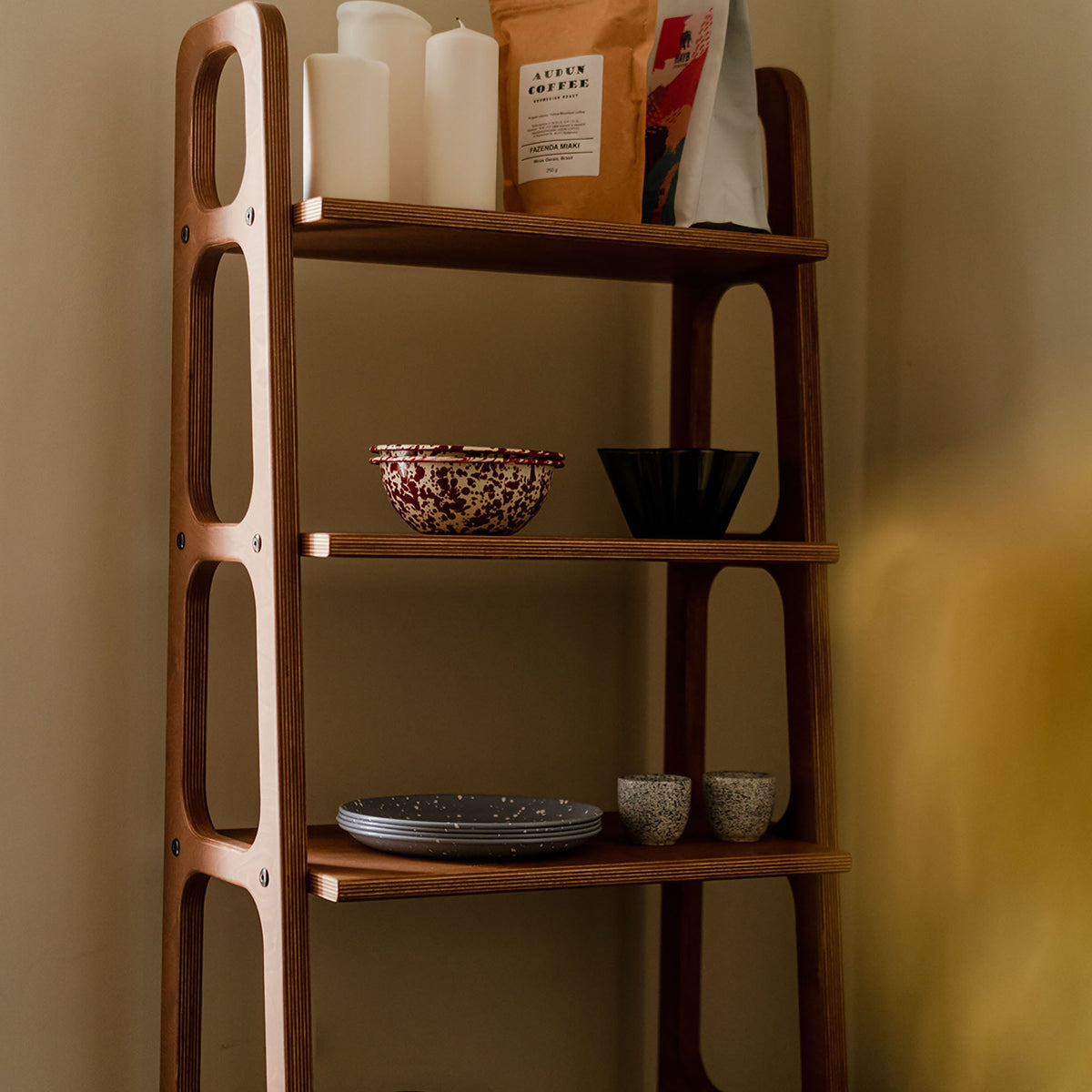 Walnut-mid-century-modern-bookcase-with-cabinet