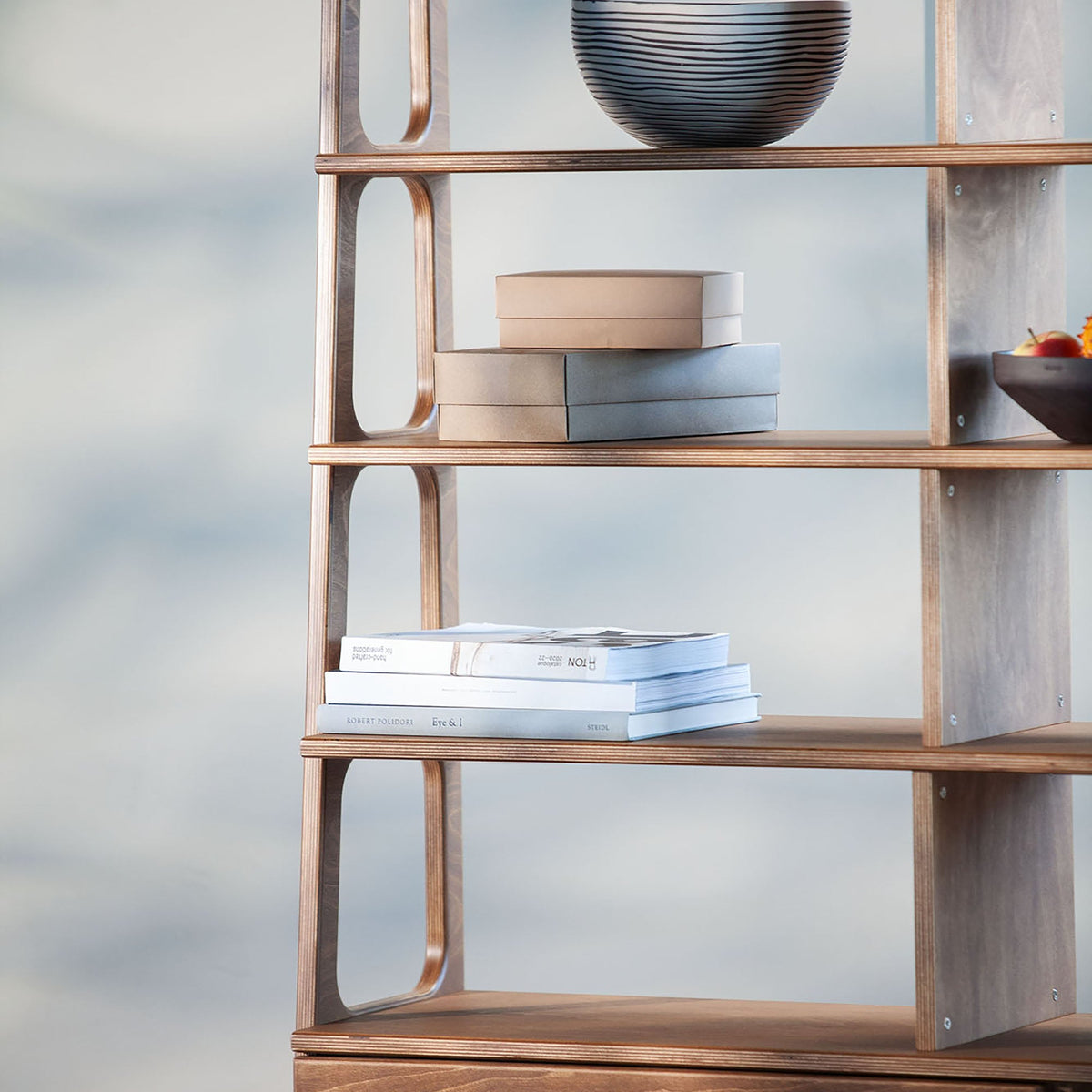 detail-of-walnut-handmade-bookcase-in-mid-century-style