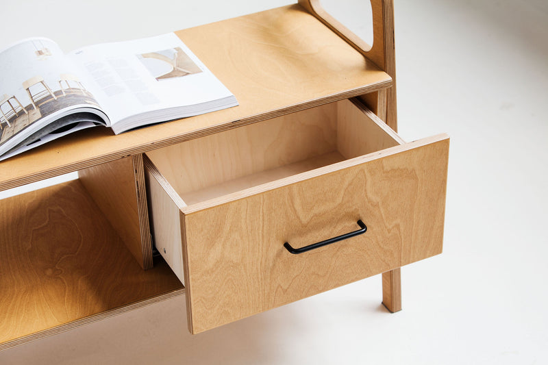 drawer-of-mid-century-modern-tv-stand-oak