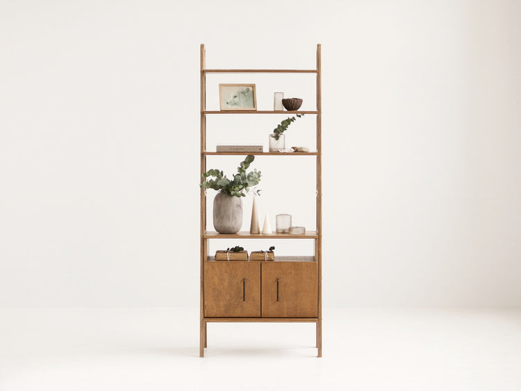     hand-made-wooden-minimalistic-bookcase-with-cabinet
