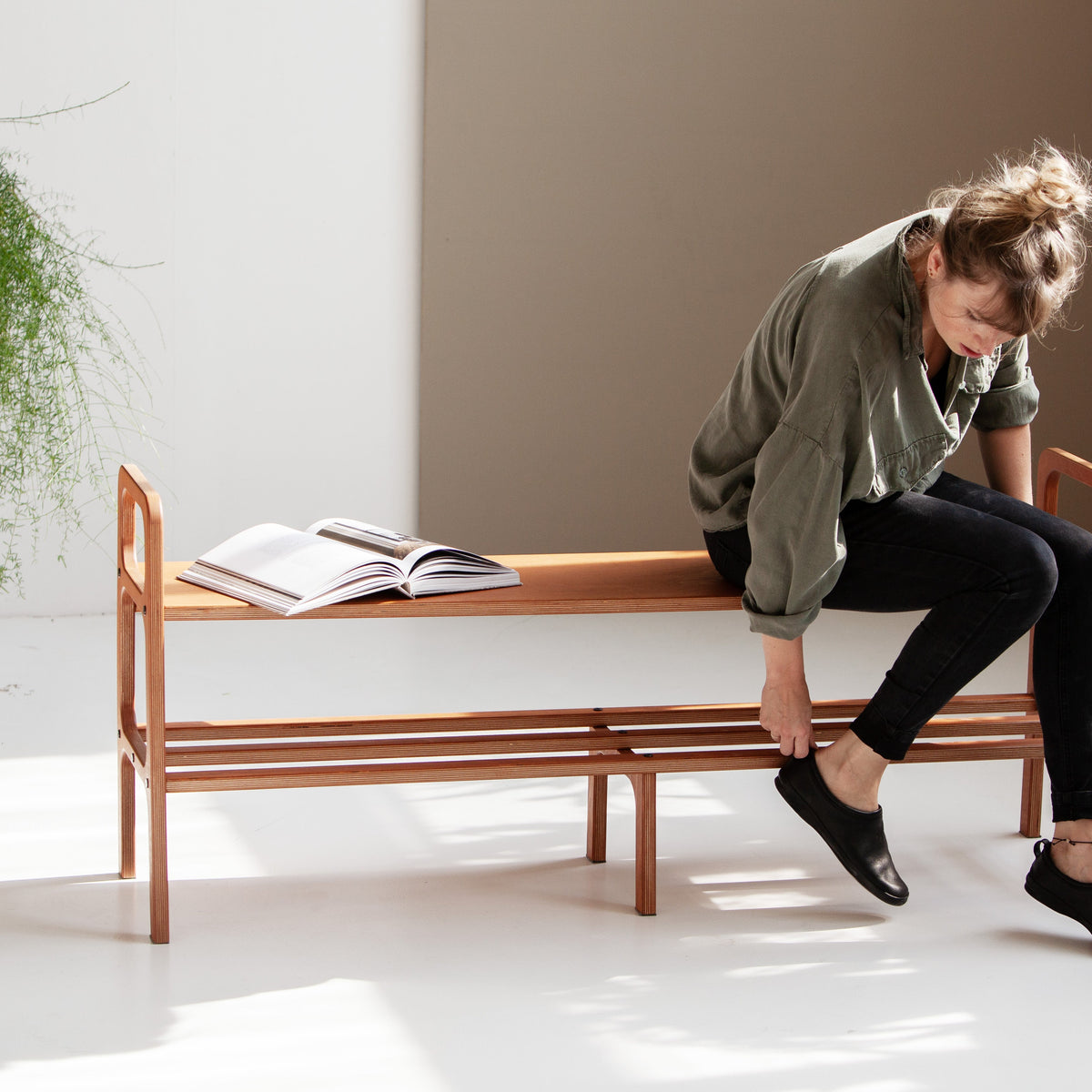 mid-century-modern-bench-person-sitting