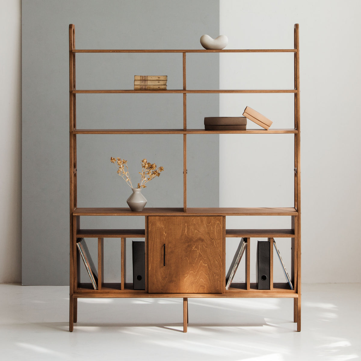 mid-century-modern-record-player-stand-wooden-in-walnut-stain