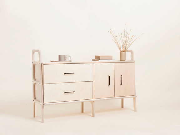 mid-century-modern-wooden-sideboard-with-drawers