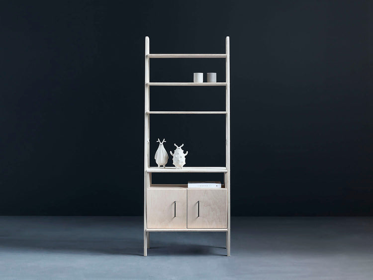 minimalist-bookcase-with-cabinet-open