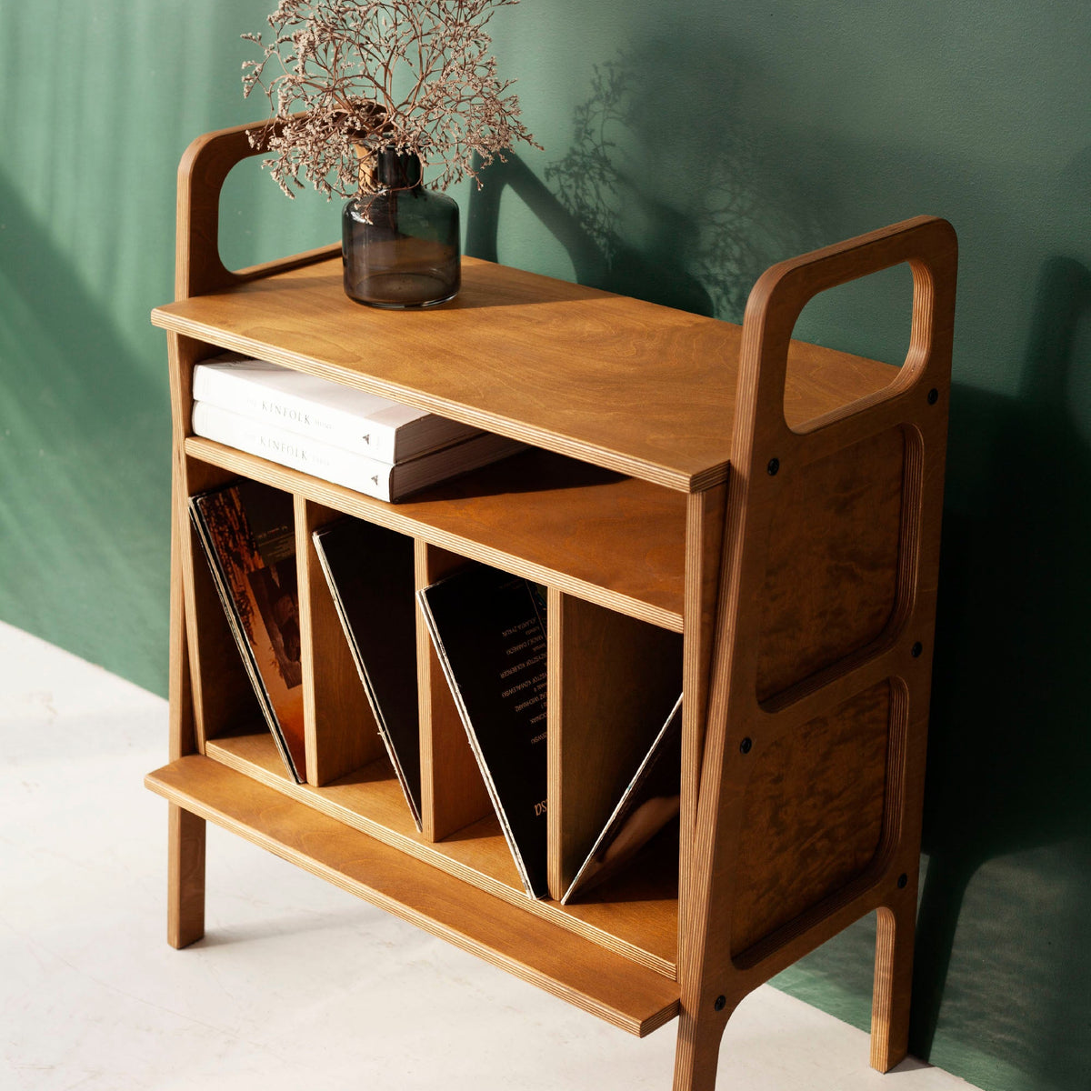 minimalist-mid-century-vinyl-storage-shelf-wooden-design