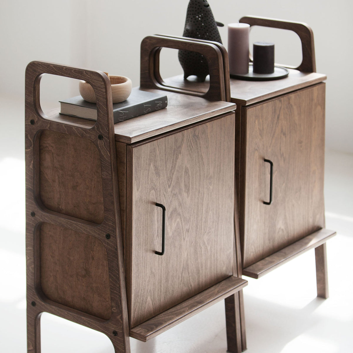 two-small-wooden-cabinets-in-mid-century-style