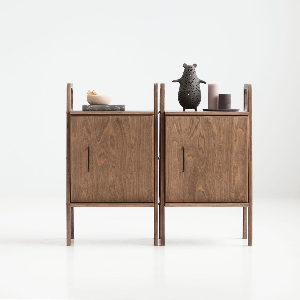 two-small-wooden-cabinets-in-minimalist-style