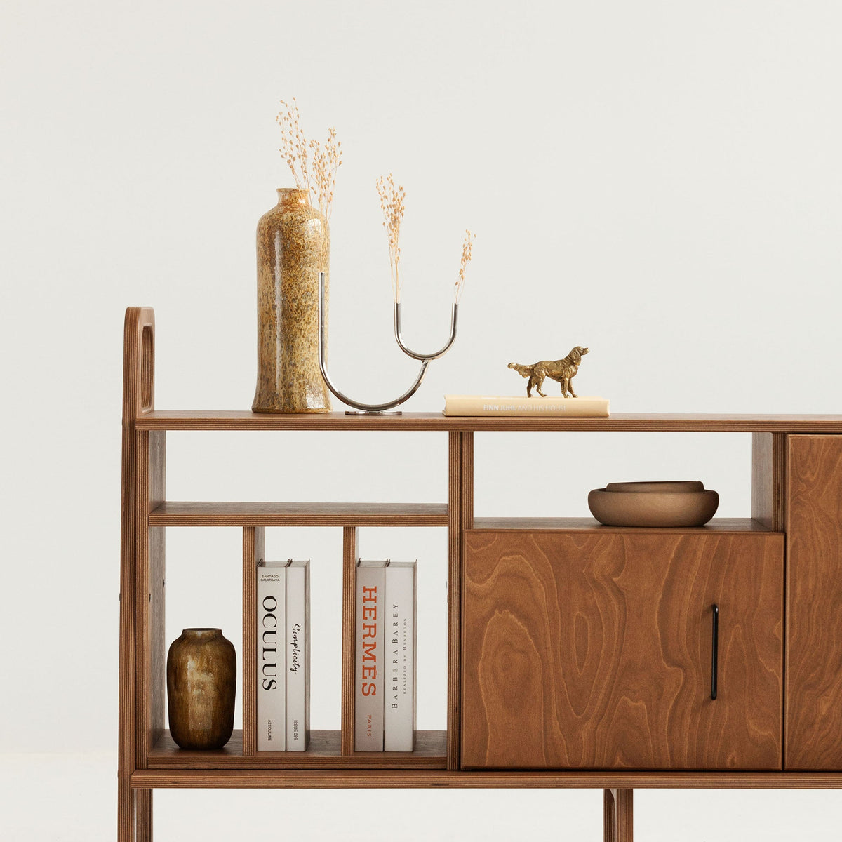 walnut-mid-century-modern-sideboard-with-cabinet-and-record-vinyl-cabinet